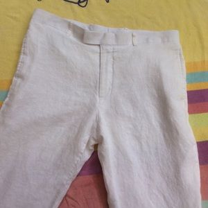 Mens white linen pants 32 x 32
